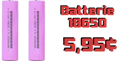 Batterie 18650 2600mAh