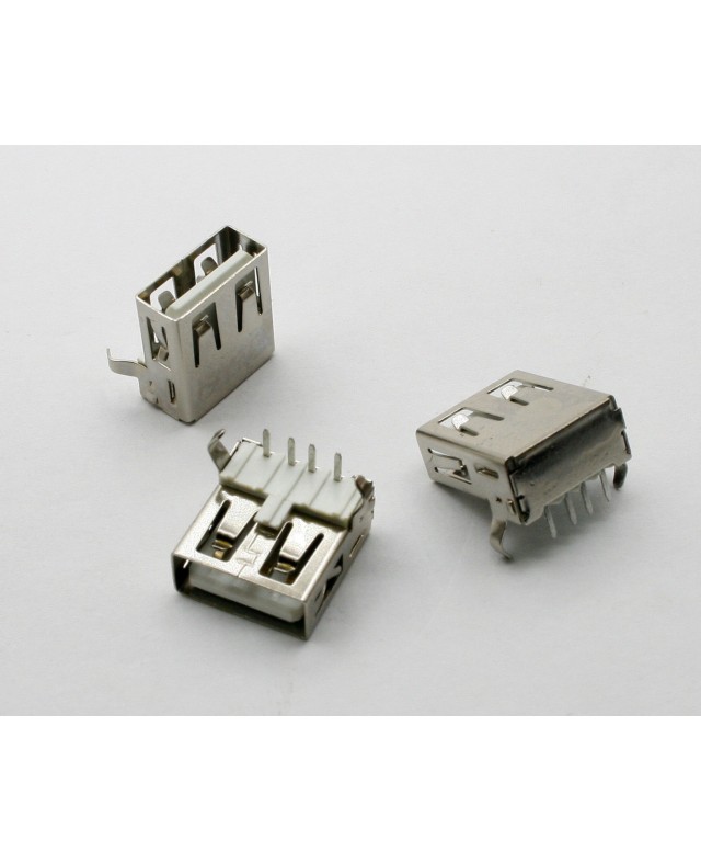 Connecteur USB SB Type-A 4Pins 90° no curling Femelle