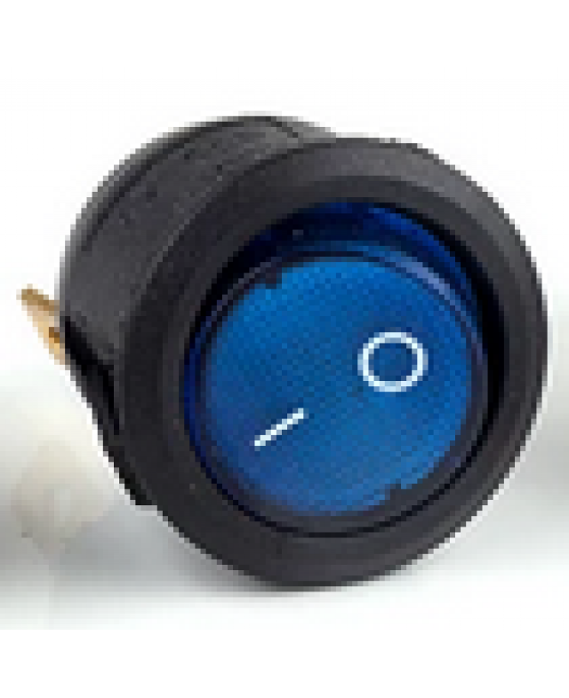 Interrupteur switch 12V lumineux bleu 20mm