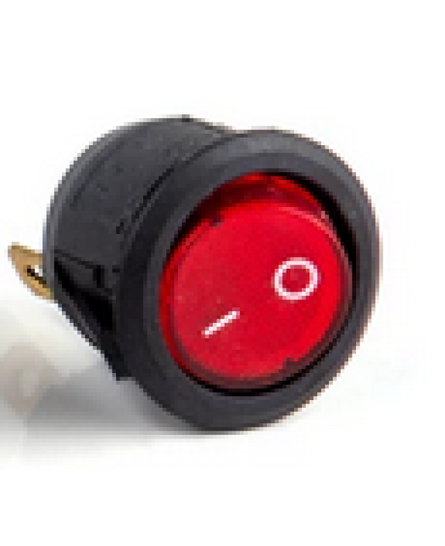 Interrupteur switch 125V lumineux rouge 20mm