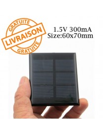 Cellule photovoltaique 1.5V 300Ma 60mm x 70mm